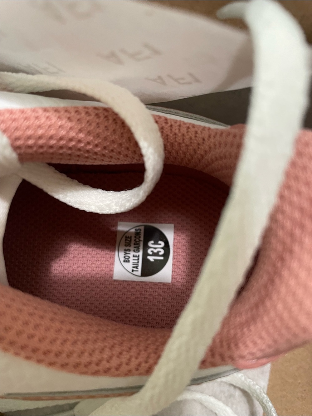 Nike Low-Top Sneakers Pink, White & Gold Swoosh - Picture 4 of 5
